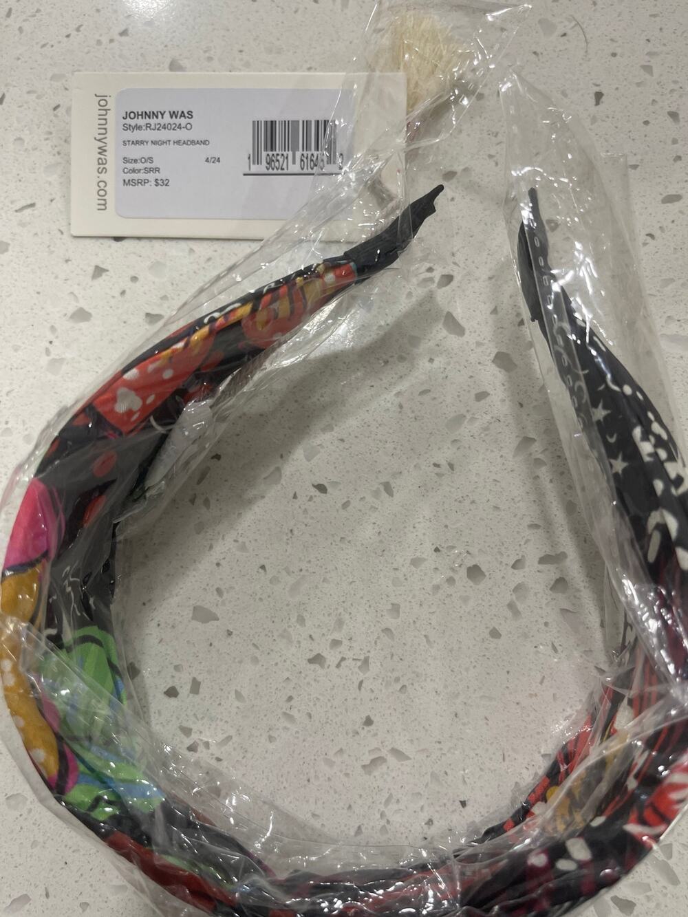 Johnny Was Starry Night Headband NWT